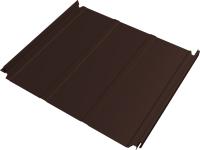 Кликфальц Double Pro Лайн Grand Line 0,45 Drap ТХ двухсторонний с пленкой на замках RAL 8017 шоколад