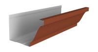 Желоб прямоугольный Vortex в2 130мм 3м RAL 8004 терракота