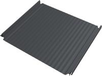 Кликфальц Double Pro Гофр Grand Line 0,5 Velur с пленкой на замках RAL 7024 мокрый асфальт