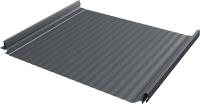 Кликфальц Про Гофр Grand Line 0,45 Drap двухсторонний с пленкой на замках RAL 7024 мокрый асфальт