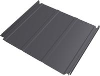 Кликфальц Double Pro Лайн Grand Line 0,45 Drap ТХ с пленкой на замках RAL 7004 сигнальный серый