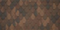 Черепица гибкая Tegola Sardegna legno 424 (темное дерево)